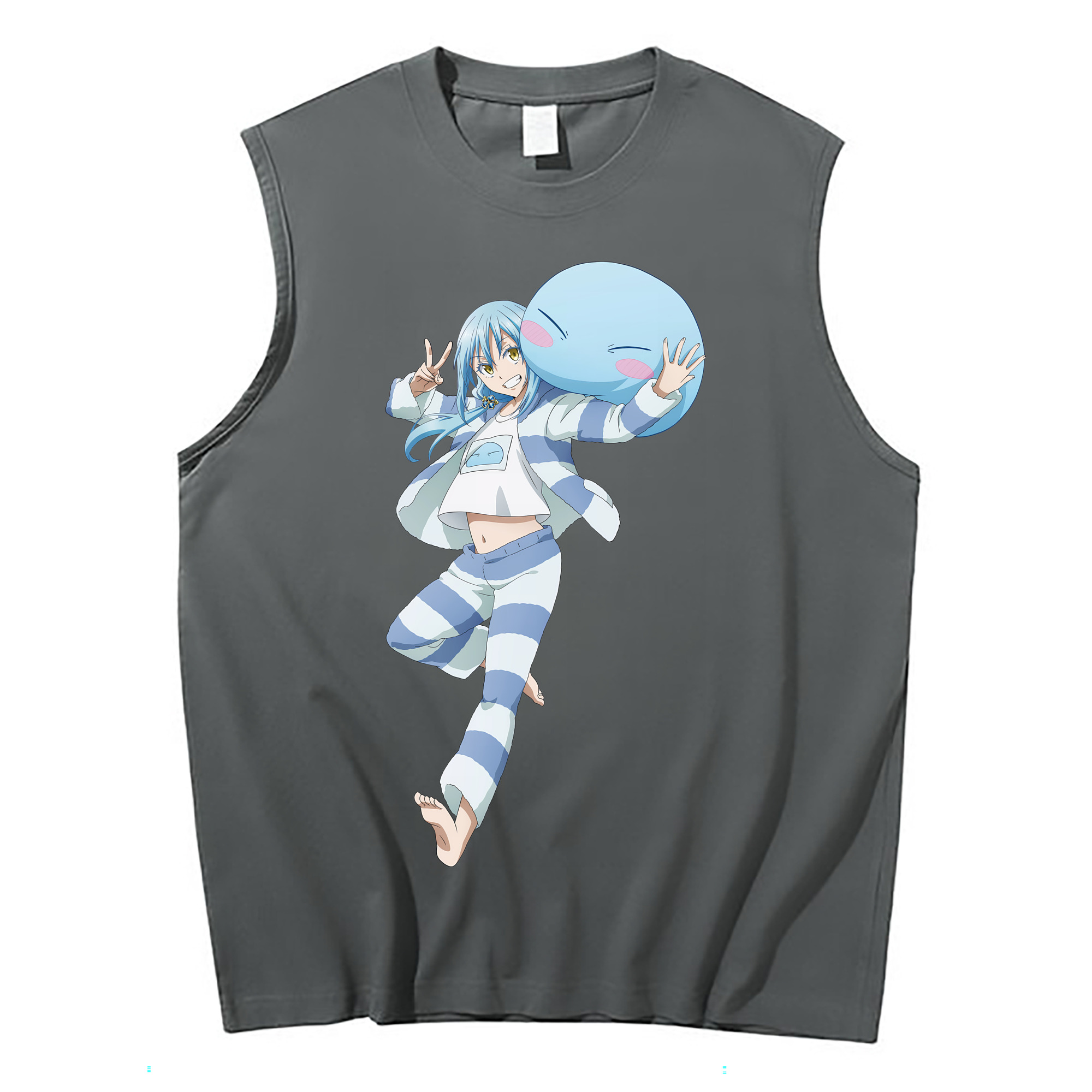（画像用） 転スラ Regarding Reincarnated to Slime コットン100％タンクトップ（フロントプリント）
